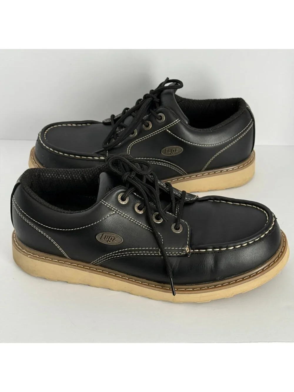 Lugz Men’s Black Roamer Lo Oxford Boots Size 9.5